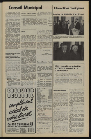 Alençon Notre Cité, journal d'information municipale et districale n°41 (mai 1981).