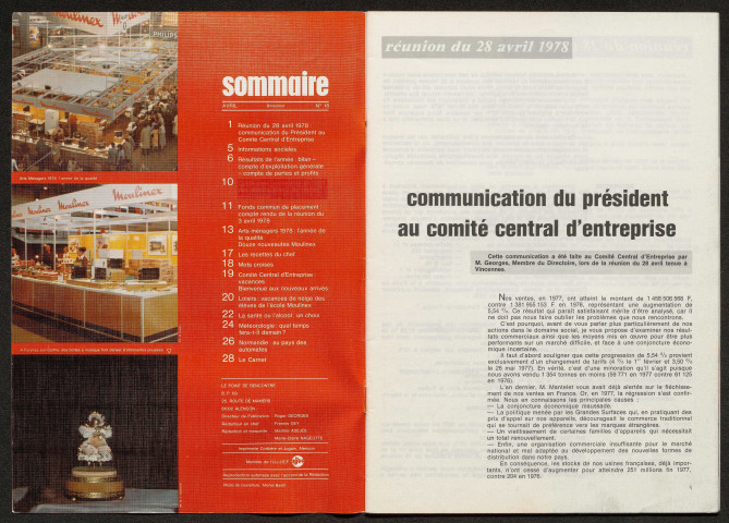 Le Point de rencontre Moulinex n°18 (avril 1978)