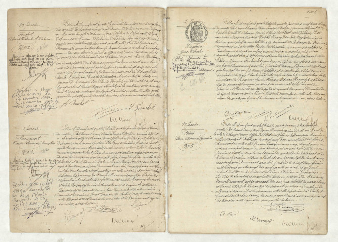 Reconnaissance de OUTIN Henriette Berthe Albertine (6 décembre 1904),acte de naissance de DUVAL Fernande Andrée (7 décembre 1904),acte de naissance de MEZEN Marcel Henri Edmond (8 décembre 1904),acte de naissance de FEUILLET Suzanne Alexandrine Octavie (11 décembre 1904).
