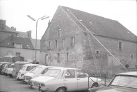 Démolition du grenier à sel, place du Plénître : films négatifs monochrome.