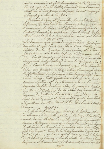 Transaction entre M. Lion et M. Douville (8 septembre 1830).