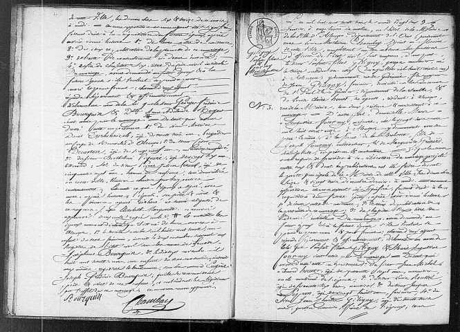 Registre des actes de mariage (1833).