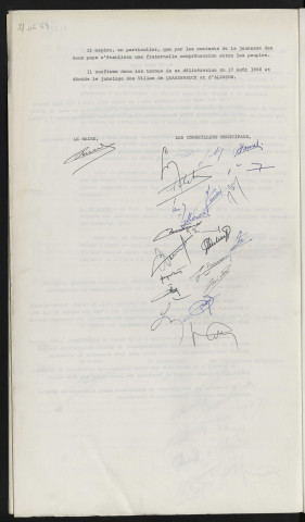 Jumelage, confirmation du projet de jumelage avec Quakenbrück Allemagne.