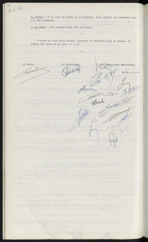 Succès de la braderie, incidents.