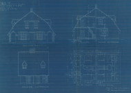 permis de construire n°9, Construction d'une maison d'habitation Route de Courteille Alençon, (date de décision : 29/10/1927), (auteur du projet, architecte : BESNARD-BERNADAC Félix).