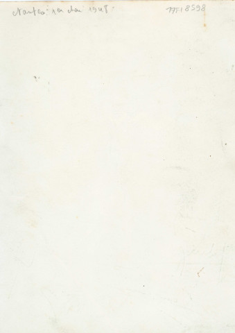 Equipe de France d'Athlétisme à Nantes (1er mai 1948), photographie noir et blanc dédicacée, DR, (cm x cm), collection particulière Negele Danielle, 2023, AMA.