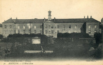 Alençon (Orne), Hôtel-Dieu, carte postale ancienne noir et blanc n°30, cliche Martin, Peslier-Greslebin édition (Date d'utilisation : 17 mai 1917), (14x9), AMA.