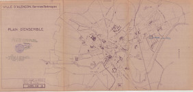 Square du Poilu, plan d'ensemble (Services Techniques, 1/10.000, 15 décembre 1955, 400VA3) (63.5x29.7).