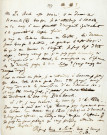 Lettre autographe signée "C.B." (Charles Baudelaire) adressée à Auguste Poulet-Malassis (1er ou 2 septembre 1859).