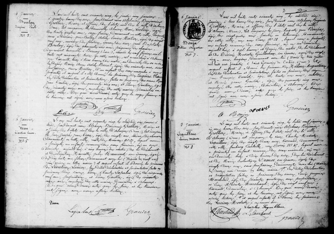 Registre des actes de décès.