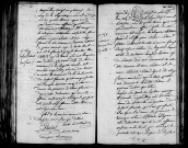Acte de naissance de DUZE Renée Fanie enfant naturel (9 février 1797),acte de naissance de SAILLANT Véronique Renée Elisabeth (9 février 1797).