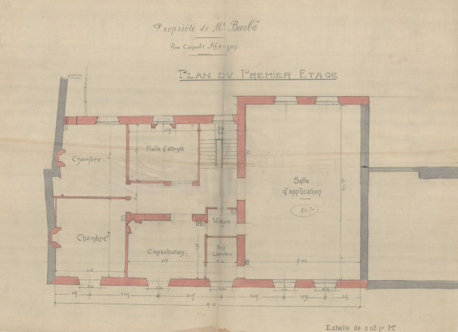 permis de construire n°1, Construction d'une maison d'habitation Rue Cazault Alençon, (date de décision : sd).