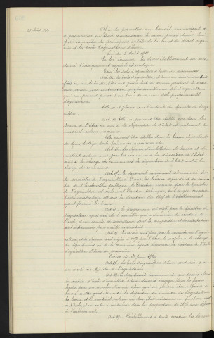 Lycée d'Alençon, projet de création d'un cours d'Agriculture d'hiver, rapport