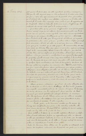 Service de eaux, commission spéciale, exposé de M. Doré