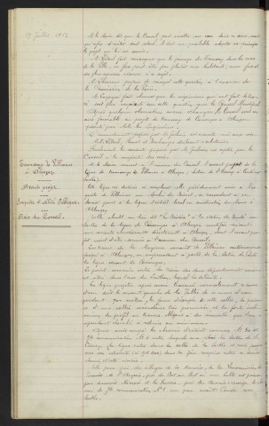 Tramways de Carrouges à Alençon, avant-projet, enquête d'utilité publique : Avis du Conseil. Tramways de Vilaines à Alençon, avant-projet, enquête d'utilité publique : Avis du Conseil