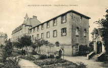 Alençon (Orne), la Providence d'Alençon, chapelle Noviciat infirmerie, carte postale ancienne noir et blanc, photo Crolard, Alençon, sd, (14x9), AMA.