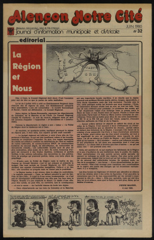 Alençon Notre Cité, journal d'information municipale et districale n°32 (juin 1980).
