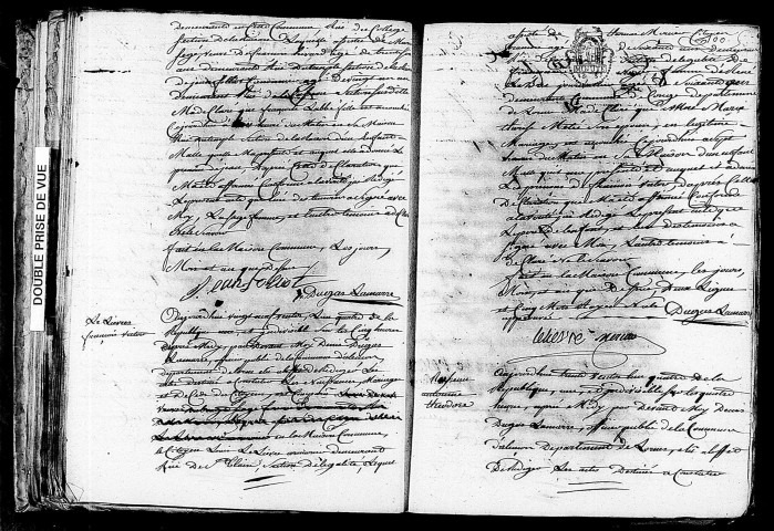 Acte de naissance de LABBE Jean enfant naturel (19 mars 1796),acte de naissance de LELIEVRE François Victor (19 mars 1796),acte de naissance de ROSEAU Antoine Théodore (20 mars 1796).