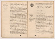 Acte de mariage de BETTON Aimé Eugène Almyre et LE CLAINCHE Marie Joseph (3 Octobre 1908), RIGOULAY Alphonse Hyppolite Auguste et FLEURY Maria Louise Aurélie Divorcée de Dumiel (5 Octobre 1908).