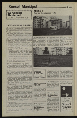 Alençon Notre Cité, journal d'information municipale et districale n°47 (janvier 1982).