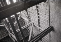 Démolition du grenier à sel, place du Plénître : films négatifs monochrome.