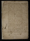 Comptes, état des finances (1552)