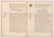 Acte de mariage de BOURDON Armand Léon et GOUSSIN Virginie Césarine (15 octobre 1909), Acte de mariage de COCHIN Louis Joseph et RATTIER Marthe Jeanne Marie (15 octobre 1909).