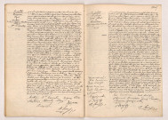 Acte de mariage de BIGNON Clovis et MOTTIER Emilienne Gastienne Clémentine Félicité veuve TERROITIN (01 juillet 1810), Acte de mariage de DESLOGÉS Ernest Albert et RICORDEAU Alice Augustine Clémentine (01 juillet 1810).