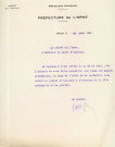 Banquet à l'occasion de la Fête nationale 14 juillet 1929 : affiche Imprimerie Georges Supôt (60 x 29).