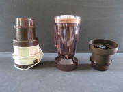 Mixeur blender 3 électrique, réf : 607, 8 pièces, (plastique, métal), (don de l'association Moulinex Jean Mantelet), AMA