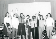 Grève générale de 1978, soutien à la Halle aux Toiles pendant le conflit : lot de 2 photographies.