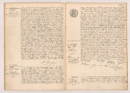 Transcription d'un arrêt de divorce de DOCLOT Désiré et LECHEVREL Angélina Maria Victoria (13 janvier 1910), Acte de mariage de PILON René François Baptiste et PERRUCHET Alphonsine Hortence Josephine (21 janvier 1910), Acte de mariage de NÉ Isidore André Arcade et ESNAULT Alphonsine Constance (21 janvier 1910).