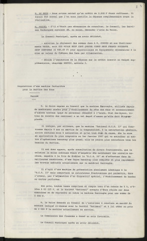 Marchés de gré à gré, société LES CARRIERES DES NOËS Oisseau le Petit, société A LERICHE et Cie CHAMAR 17 rue de Sées, société maison LEVOYER-DESPIERRES 19-21 rue de Bretagne, société UGINE KULMANN Paris, COMPTOIR ELECTRO-INDUSTRIEL DU MAINE Le Mans, société PECHINEY Saint Gobain, société HYDROCURE Bonneuil sur Marne, LIBRAIRIE GENERALE DE L'ORNE 9 rue de Bercail, compagnie FRANCAISE DE DISTRIBUTION TOTAL Paris.