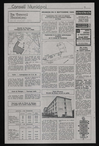 Alençon Notre Cité, journal d'information municipale et districale n°34 (septembre 1980).