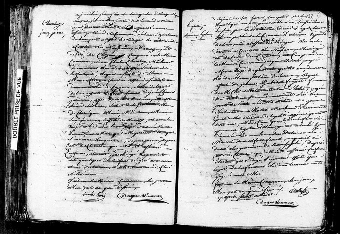 Acte de naissance de CHAMBAY Jean Pierre (24 avril 1796),acte de naissance de PAPIN Louise Sophie (25 avril 1796).