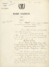 Assainissement de la Briante et projet de pavage de la Grande Rue (1869), projet : délibération, rapport de la commission des travaux publics.