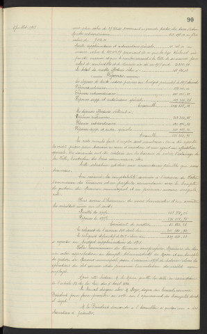 Comptabilité de la ville, compte de gestion du receveur municipal et compte administratif du Maire pour l'exercice 1917, rapport