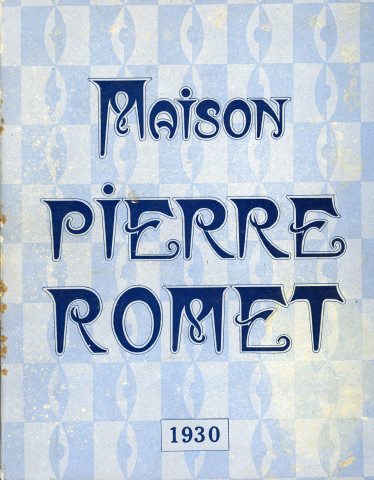 Maison Pierre Romet, publicité : agenda (1930) (Imprimerie Alençonnaise).