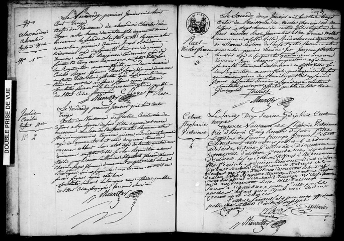 Registre des actes de naissance et adoption (1er janvier - 31 décembre 1813).