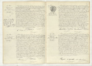 Acte de naissance de VARINEUR Jeanne Marie Lucile (16 septembre 1906), acte de naissance de DESCHAMPS Roger Adrien François (18 septembre 1906), reconnaissance de LEVILLAIN Charles Henri (19 septembre 1906), acte de naissance de HAZEVIS Jean Joseph Eugène Marie (18 septembre 1906).