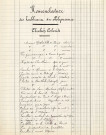 Foire de la Chandeleur (1885-1888), demandes de boutiques sous la coupole de la Halle au Blé, sur la place d'Armes : états nominatifs, correspondance, flyers, plans, mémoires.