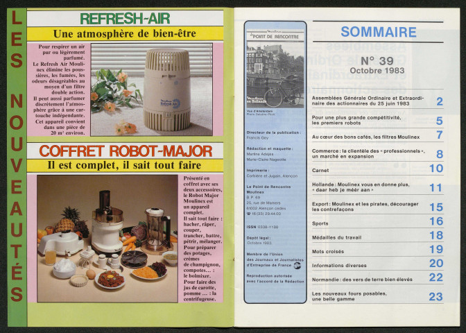 Le Point de rencontre Moulinex n°39 (octobre 1983)
