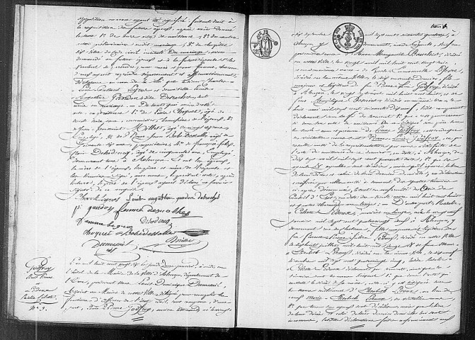 Registre des actes de mariage (1826).