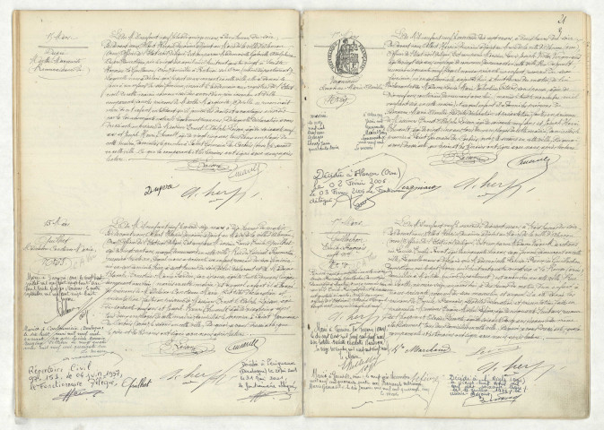 Reconnaissance de DUPRE Marthe Marguerite (15 mars 1909),acte de naissance de QUILHET Madeleine Constance Marie (15 mars 1909),acte de naissance de VERGNIAUD Simonne Marie Amélie (17 mars 1909),acte de naissance de GUILLOCHON Emile François enfant naturel (17 mars 1909)