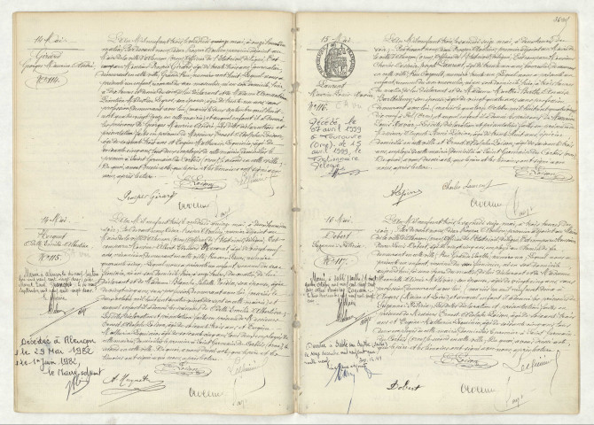 Acte de naissance de GIRARD Gorges Maurice André (14 mai 1903),HECQUET Odette Emilie Albertine (14 mai 1903),LAURENT Maurice Louis Xavier (15 mai 1903),DOBERT Suzanne Félicia (16 mai 1903).