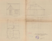 permis de construire n°33, Construction d'une maison d'habitation Rue Grande Sarthe Alençon, (date de décision : 1936), (auteur du projet, architecte : MERCIER Robert).