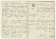 Acte de naissance de MERINE Henriette Blanche Thérèse Marie (11 juillet 1914),acte de naissance de WITZ Simone Marthe France (13 juillet 1914),acte de naissance de DAVOUST Marie Mélanie (15 juillet 1914),reconnaissance de REGEASSE Jean (18 juillet 1914).