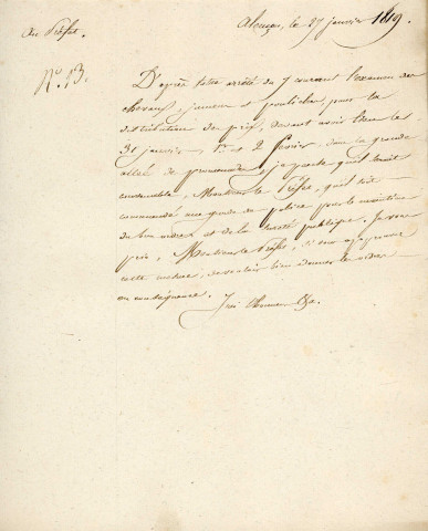 Foire de la chandeleur, surveillance, sécurité (1812-1819). : rapports