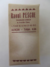 Boites pharmaceutiques rectangulaires de Raoul Pesche (couleur : beige-marron) (8cm x 4cm x 3cm) (1940-1950).