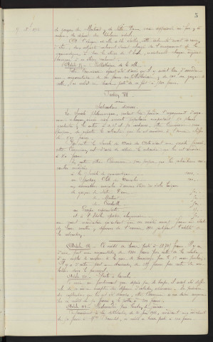 Budget de la ville pour 1913 : rapport, subventions.